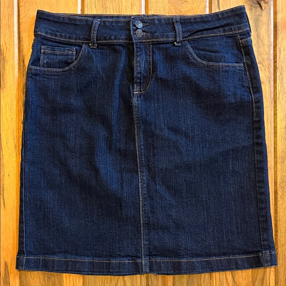 Old Navy Dark Indigo Denim Skirt